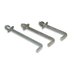 Contractor, Anchor Bolt, Galvanized, 1/2" x 18", Nut and Round Washer, 50 per Box, Price per Pallet of 48 Boxes