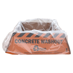 Outpak Washout 4' x 4' Corrugated Construction Washout, Price Per Pallet of 50