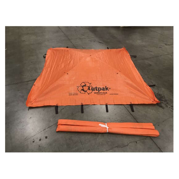 Outpak Washout 6' x 6' All-Weather Construction Washout -Top