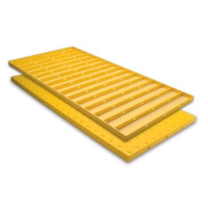 American Made, Cast In Place Truncated Dome Tile, ADA Tiles, 24" x 60", Federal Yellow, Price per Pallet of 25 Tiles