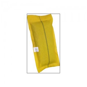 Yellow High Visibility Gravel Filled Bag, Hi Viz Gravel Bag, 15"x28" (dimensions empty), 35lbs