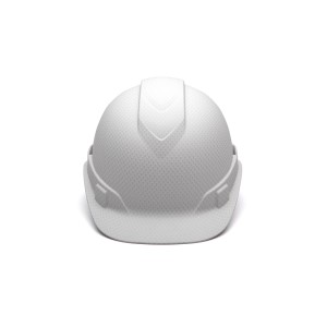 Pyramex Safety - Ridgeline Cap Style Hard Hat -White Graphite Pattern -Ridgeline Cap Style 4 Pt Ratchet Suspension, Price per Box of 16