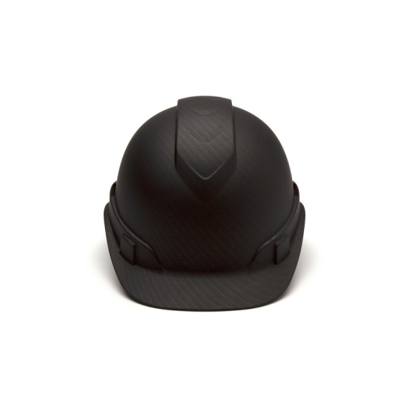 Pyramex Safety - Ridgeline Cap Style Vented Hard Hat - Matte Black Graphite Pattern -Ridgeline Cap Style Vented 4 Pt Ratchet Suspension, Price per Box of 16