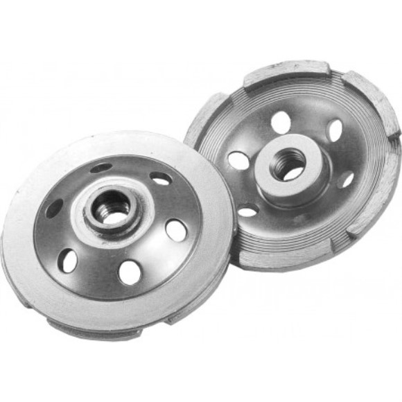 Delux-Cut Segmented Cup Grinders, Single Row, 7" x 5/8"-11, CGDD7000 D5D, Diamond Products