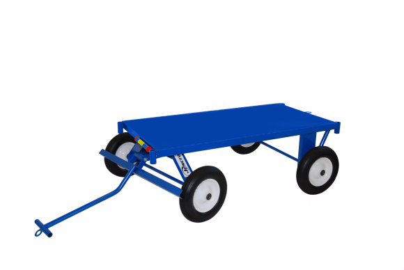 Four Wheel Utility Trailer - Steel Deck, 30" X 72", 14G REINFORCED STEEL DECK - 16" FLAT FREE TIRES
