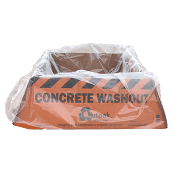 Outpak Washout 6' x 6' All-Weather Construction Washout, Corrugated, 30 per pallet