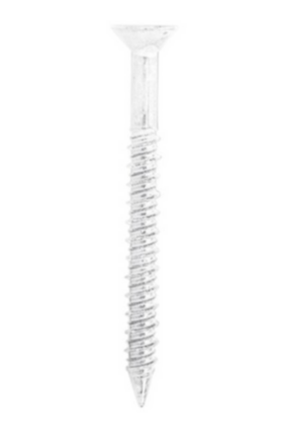 1/4" x 1 1/4" Concrete Screw, Phillips Flat Head, White, TTNW25114PF,  Zinc Plated with Ceramic Coating, Carbon Steel, Box of 100