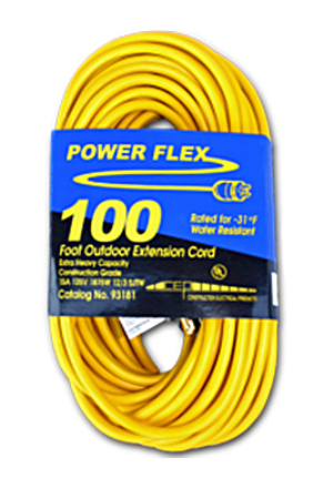 Extension Cord, 10/3, 100', 1101