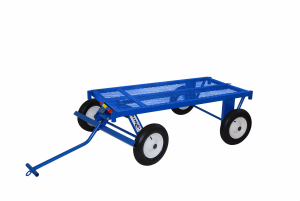 Four Wheel Utility Trailer - Mesh Deck 36" X 72" WITH 16" PNEUMATIC TIRES