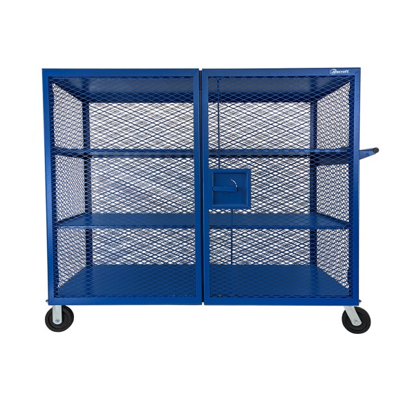 Mobile Mesh Security Cage - 60 CU. FT. CAPACITY; 6" HEAVY DUTY CASTERS