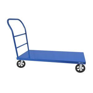 Steel Deck Platform Cart - 24" X 48" W/ 8" MOLD ON RUBBER CASTERS (2R/2S)