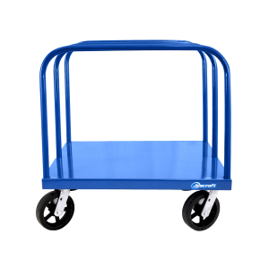 Steel Deck Panel Mover Cart - 8" Mold-on-rubber casters: 4 Swivel