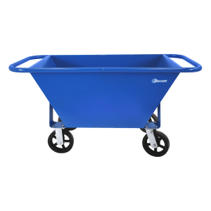 Rolling Mortar Tub - 8" Mold-on-rubber casters: 2 Rigid, 2 Swivel
