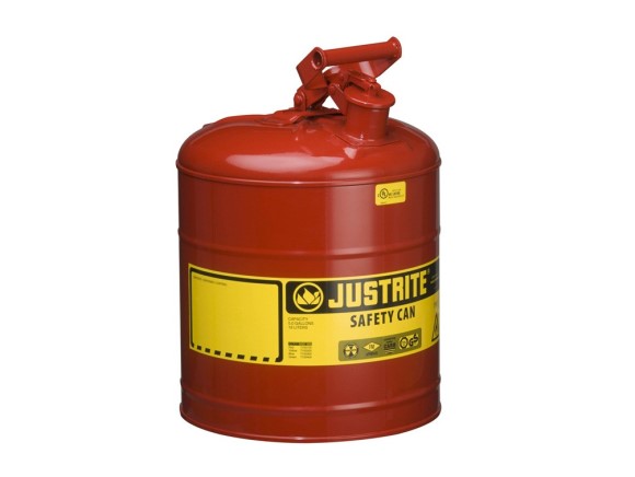 Safety Gas Can, Justrite, 5 Gallon