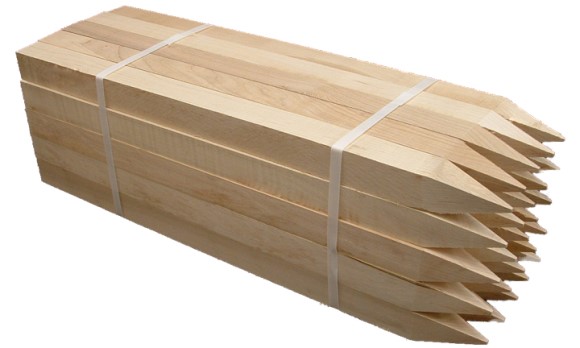 Wood Stake, 1"x 1"x 18," per bundle of 25