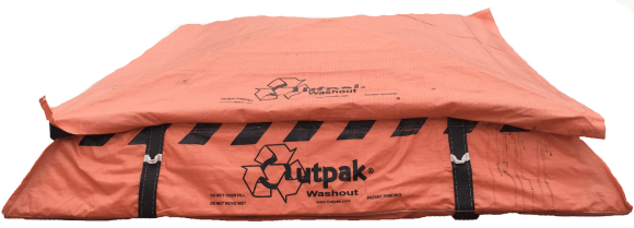 Outpak Washout 6' x 6' All-Weather Construction Washout - Bottom, Price Per Pallet of 24