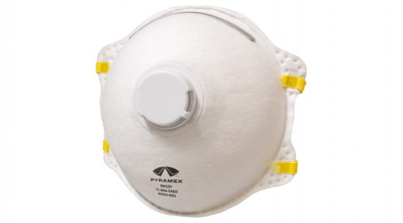 Pyramex Safety, N95 Cone Respirator with Exhalation Valve, RM10V, Box of 10