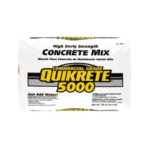 Concrete Mix, 5000PSI, Quikrete, 80lb Bag, #1007