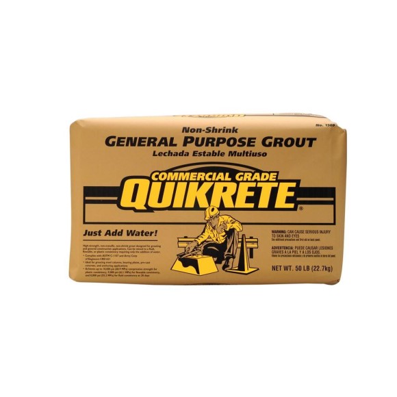 Grout, General Purpose Non Shrink, Quikrete, 50lb Bag