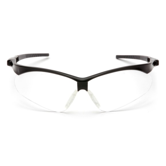 Pyramex Safety - PMXTREME - Black Frame/Clear Anti-Fog Lens with Black Cord, Price per Box of 12 Pairs