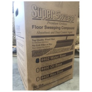 Floor Sweep, Wax Based, 50lb Box, Price per Pallet of 24