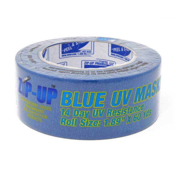 Blue UV Masking Tape, 2" x 60 yd, Price per Box of 24 Rolls